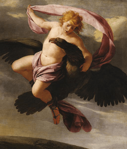 Mito de ACUARIO: Rapto de Ganímedes por Zeus, convertido en águila