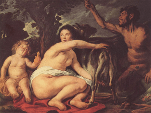 Mito de CAPRICORNIO: Amaltea en la infancia de Zeus